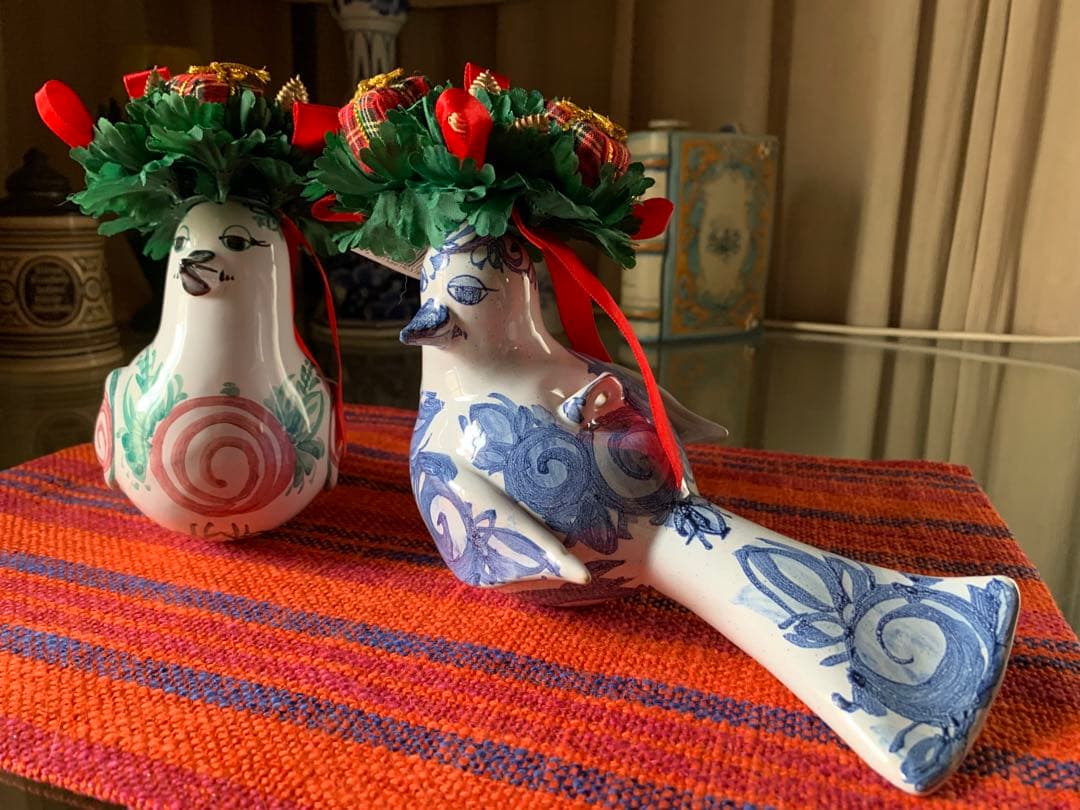 ビヨンヴィンブラッド　激レアビンテージスタジオ手書きオーナメントバード2羽セット