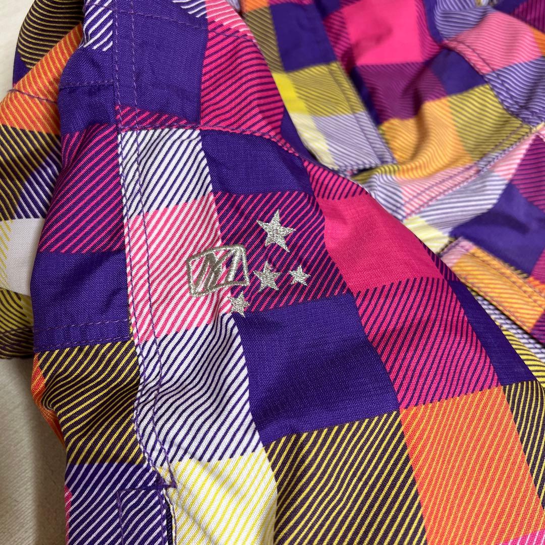 スノーボード　ピンク　ウェア　チェック柄　パンツ　セット