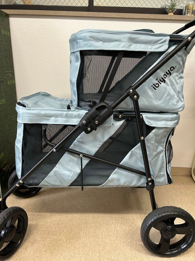 美品　ibiyaya 2段式　ペットカート