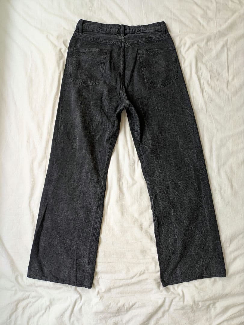 SELVEDGE FADED LIGHT DENIM/ BLACK サイズ3