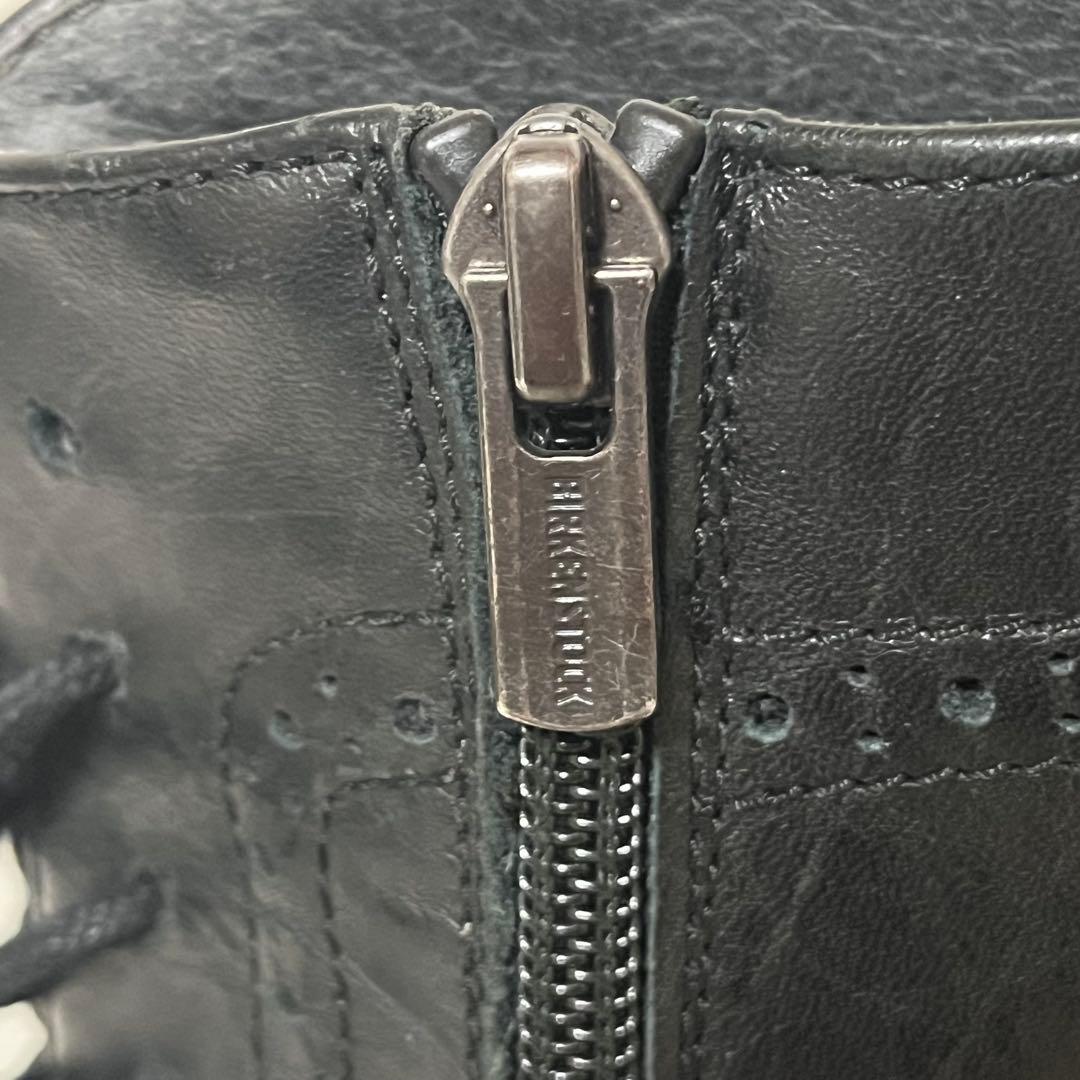 【BIRKENSTOCK】廃盤品 レースアップ ブーツ ブラック サイドジップ