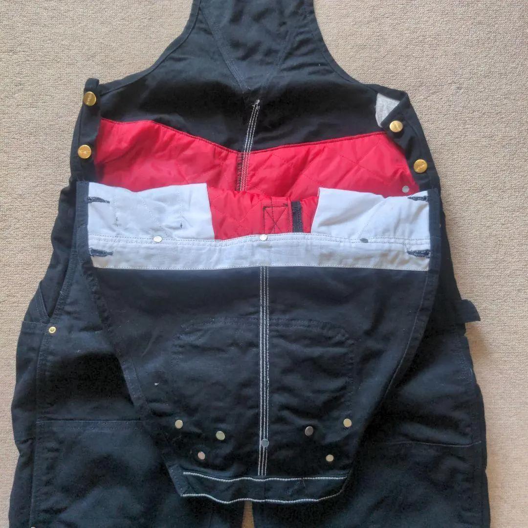 カーハート UFCW USA製 オーバーオール ダブルニー W34 キルティング