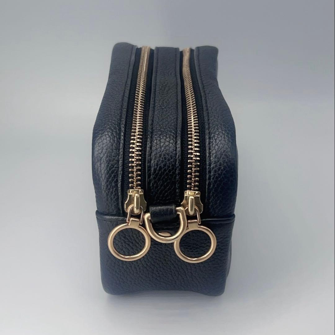 極美品✨トリーバーチ ペリーボンベ ショルダーバッグ ミニ レザー ブラック