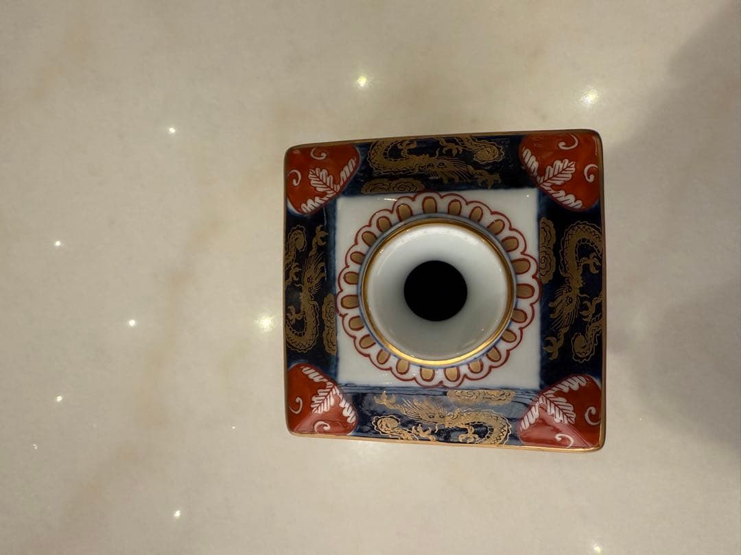 ARITA PORCELAIN Y228 7.5寸角瓶【色彩ぶどう】有田焼