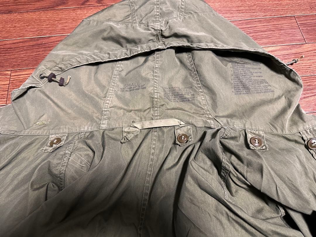 50sミリタリー　SMALLモッズコート M51 ミリタリージャケット　古着