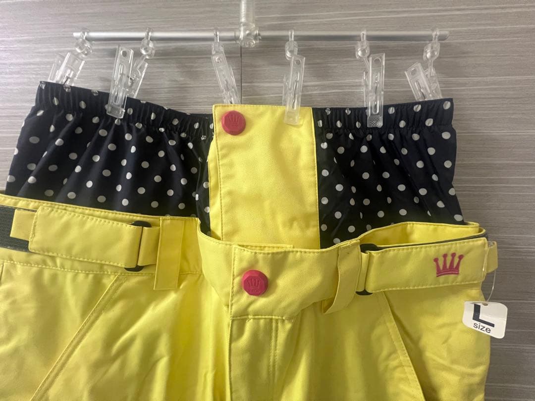 【新品】　イエロー スノボウェア(パンツ)
