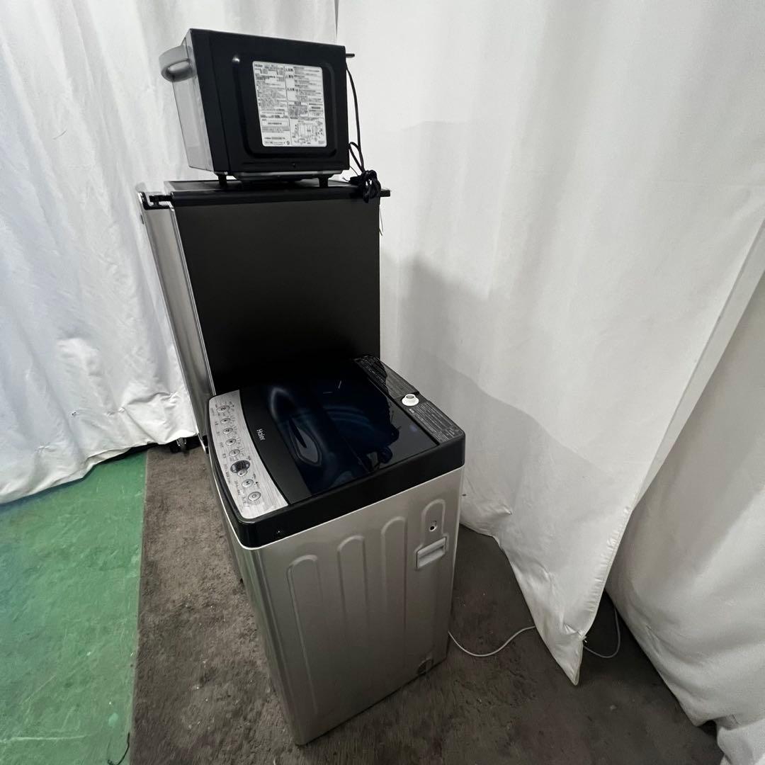 914⭕️冷蔵庫　洗濯機　haier　一人暮らし　セット　安い　設置無料　レンジ