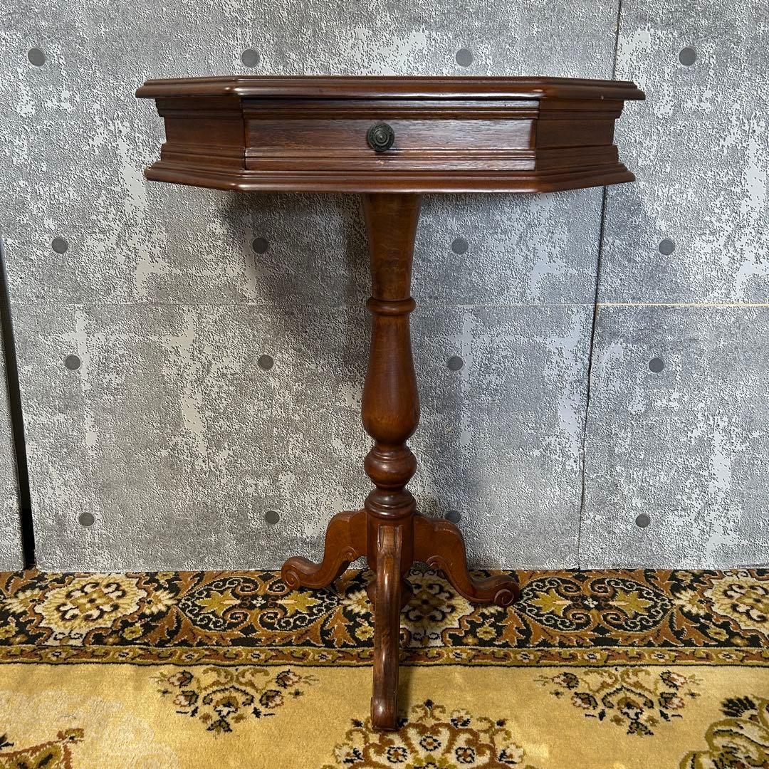 galooon꧁象嵌家具꧂コンソールテーブル サイド 象嵌 猫脚 飾り台