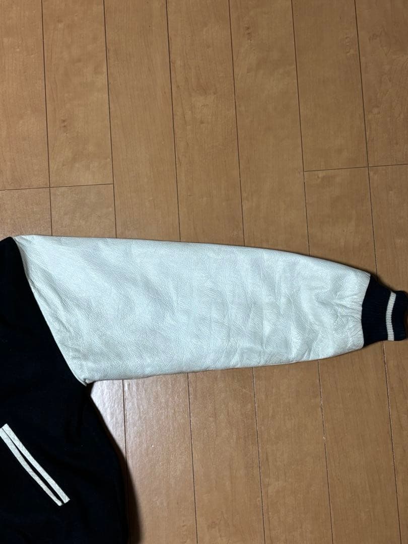 OLD STUSSY Big4 スタジャン M ホワイト