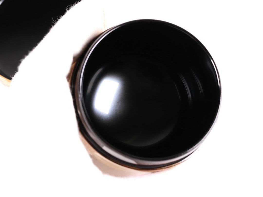 茶道具 中出松峰 白塗 紫陽花蒔絵 中棗 木製 共箱 漆芸 螺鈿【MA913】