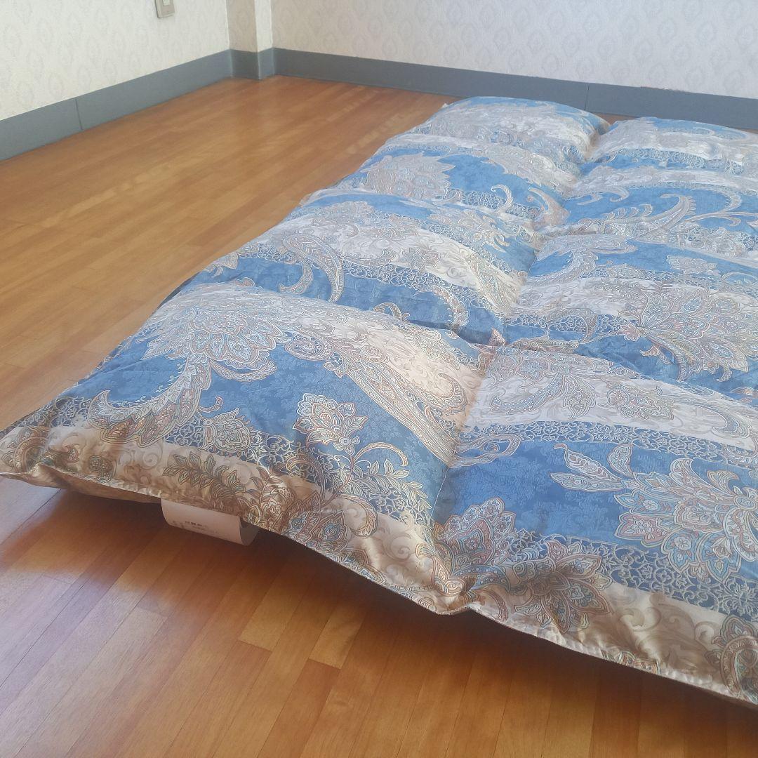 羽毛布団 増量 SDGS リフレッシュ羽毛 高密度生地 清潔 安心 日本製B⑯