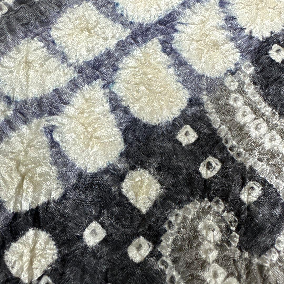 藤娘きぬたや 薄グレー 総絞り 下り藤 訪問着