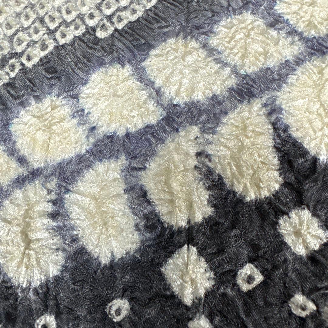 藤娘きぬたや 薄グレー 総絞り 下り藤 訪問着