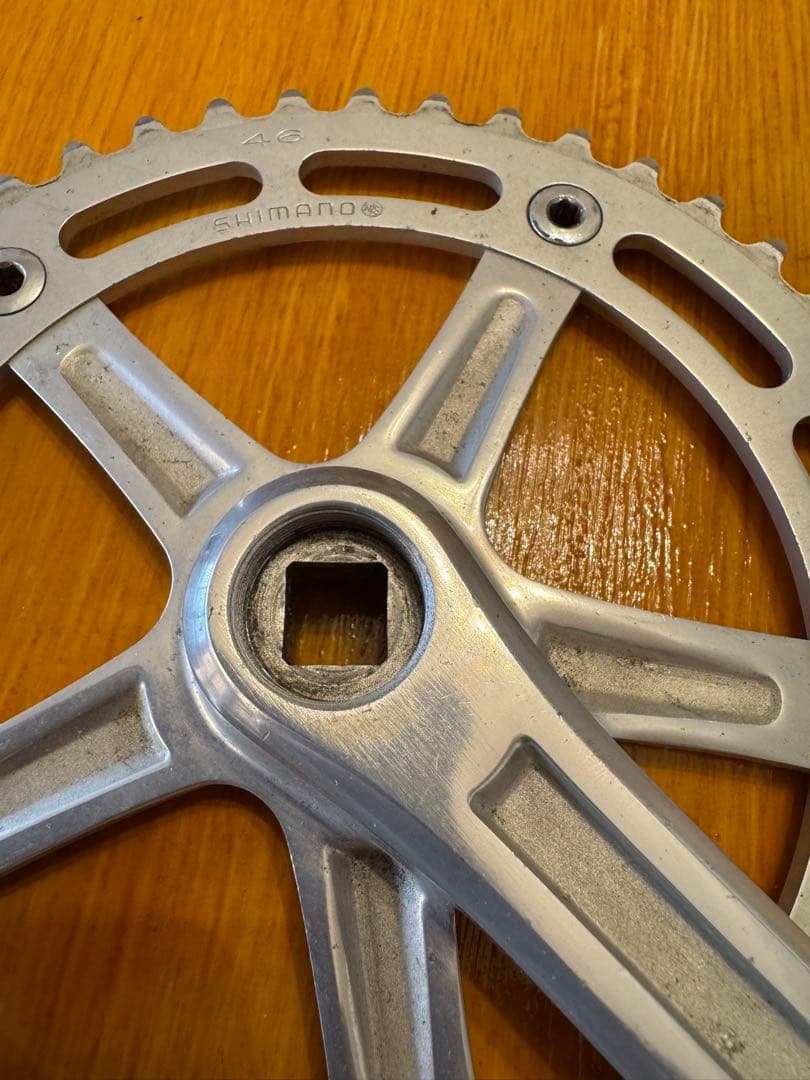 旧DURA-ACE ピスト用クランクセット 165mm Shimano