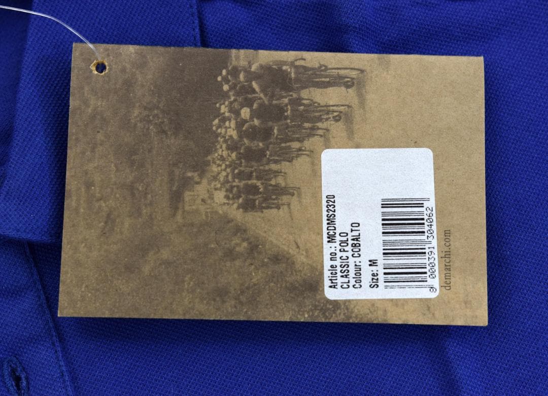 De marchi★デマルキ クラシックポロ size:M コバルト