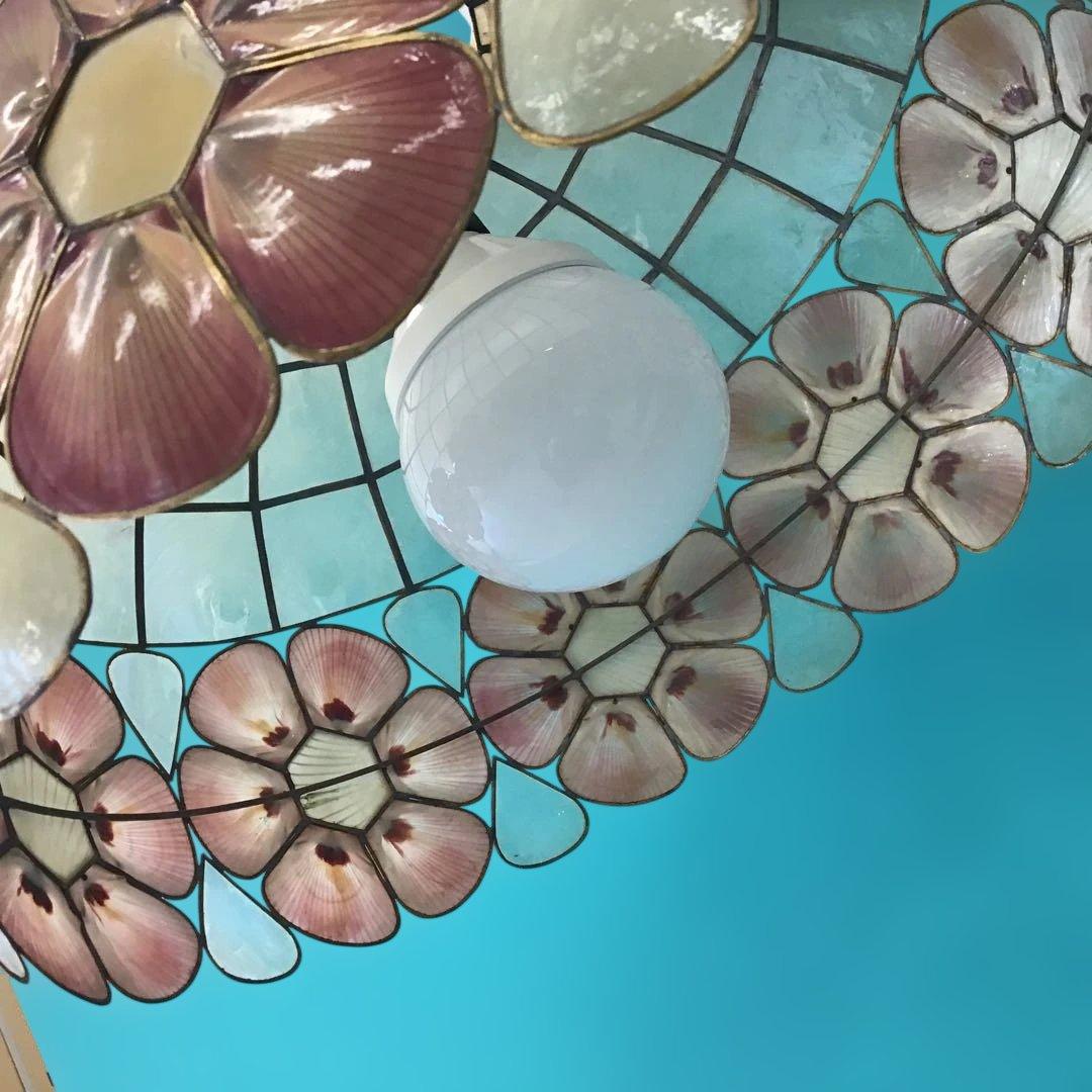 ペンダントライト　カスピ貝　シェル