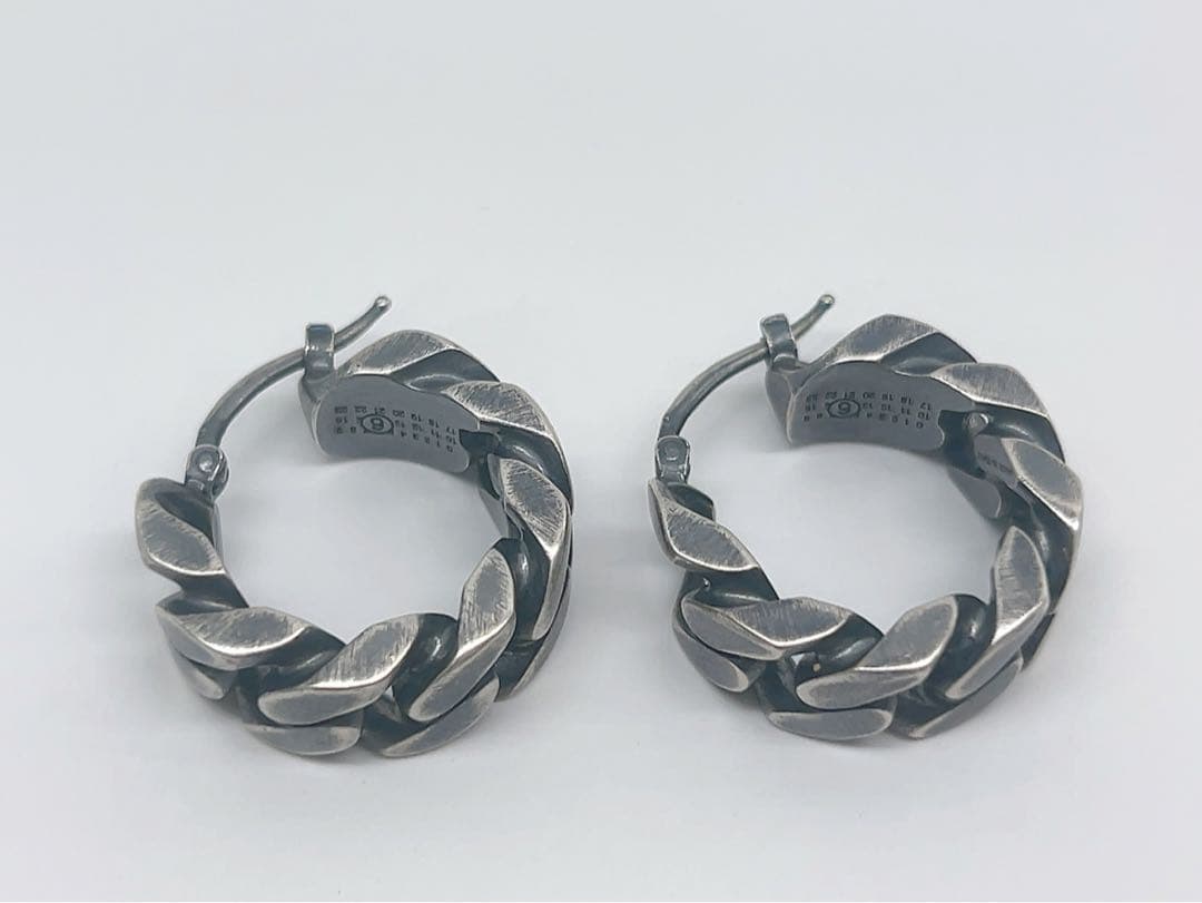 9AA33 新品未使用【MM6 Maison Margiela 】フープピアス