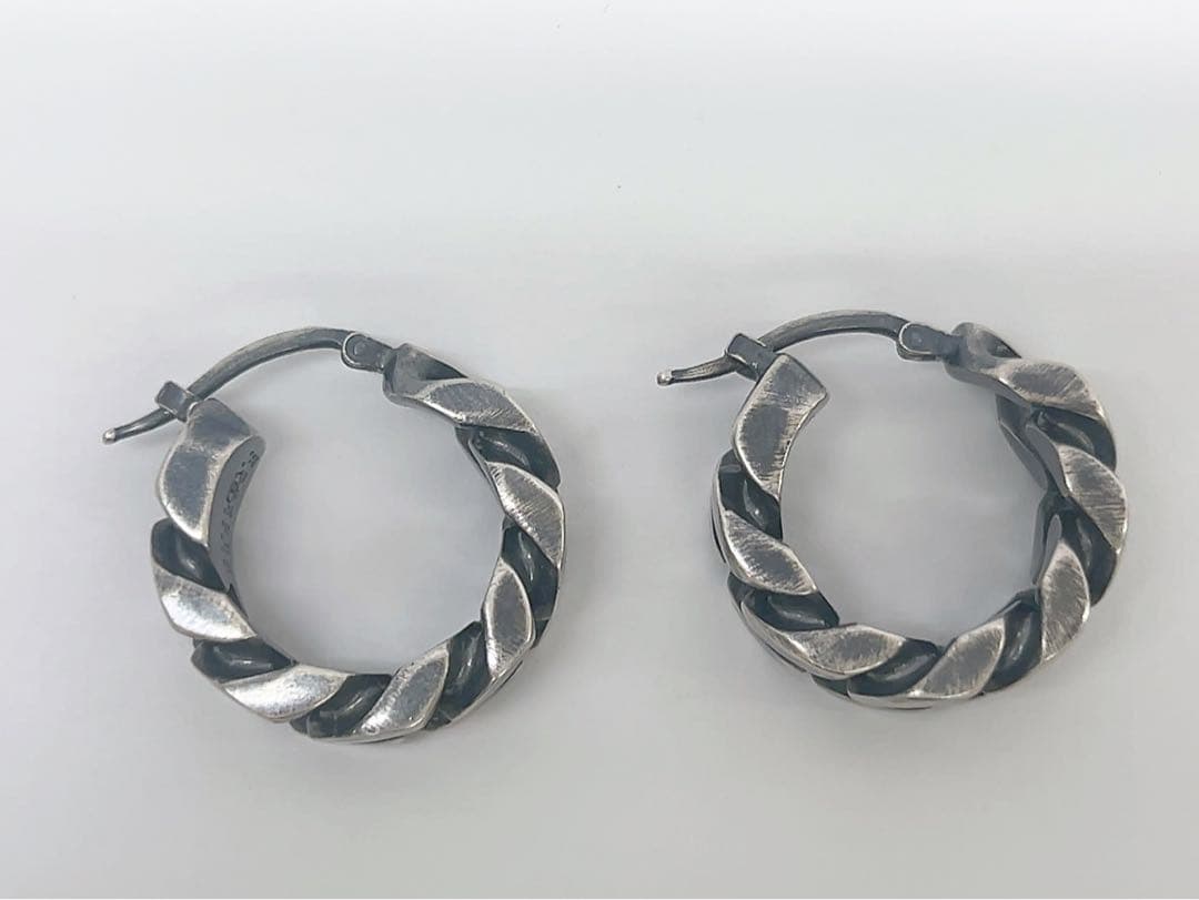 9AA33 新品未使用【MM6 Maison Margiela 】フープピアス