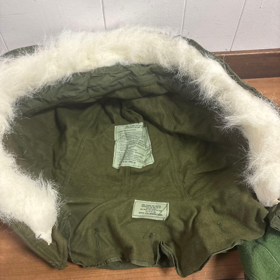 デッドストック　米軍　実物　80s M65 フィッシュテールパーカーフード　⑥