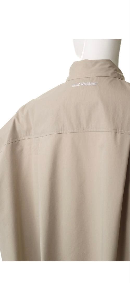 THIRD MAGAZINE サードマガジン　撥水オーバーサイズシャツ