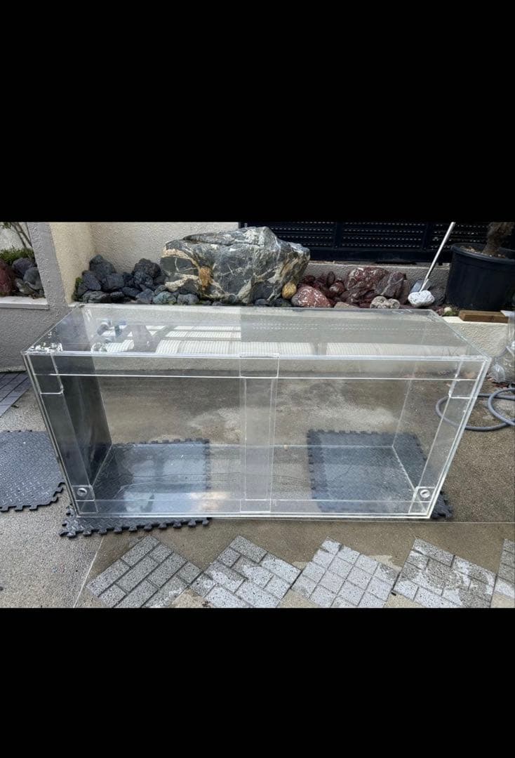 アクリル水槽 1500×750×500 厚み1センチ 引取り限定