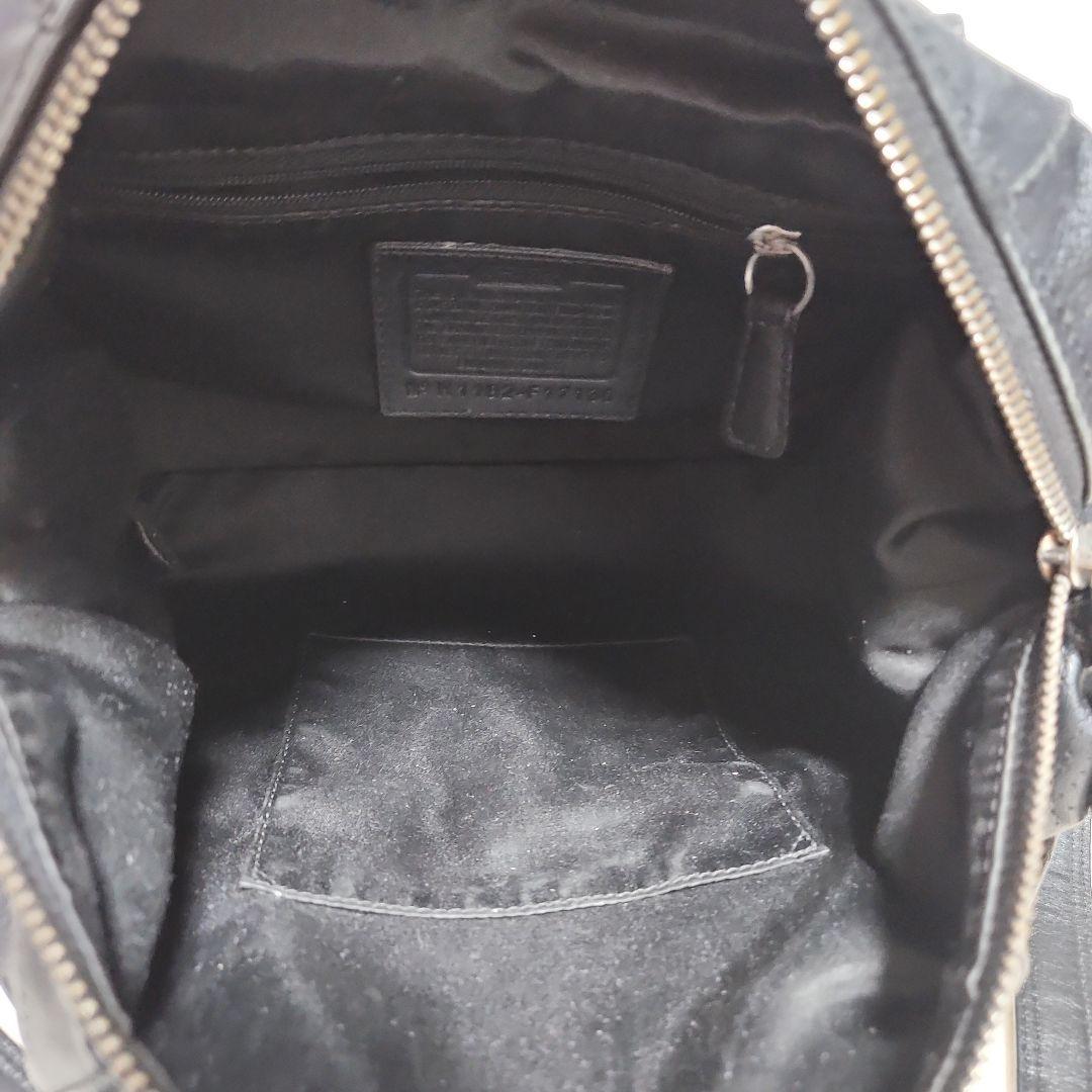 ☆美品☆COACH 2WAY 黒 レザー ショルダー ハンドバック F17130