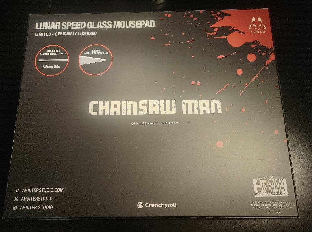 M*)様 Arbiter Studio チェンソーマン パワー ガラスマウスパッ