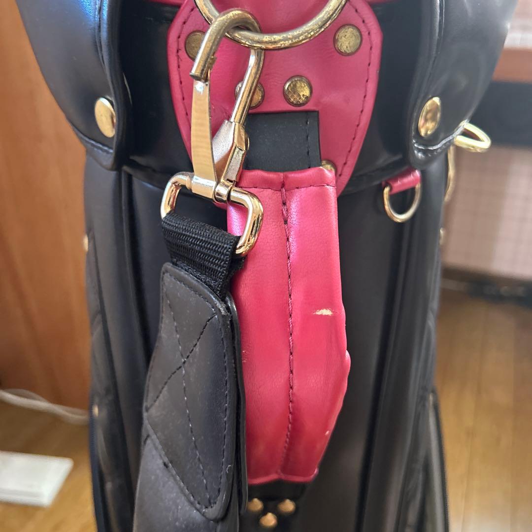 Mizuno レディース キャディバッグ 黒 ピンク