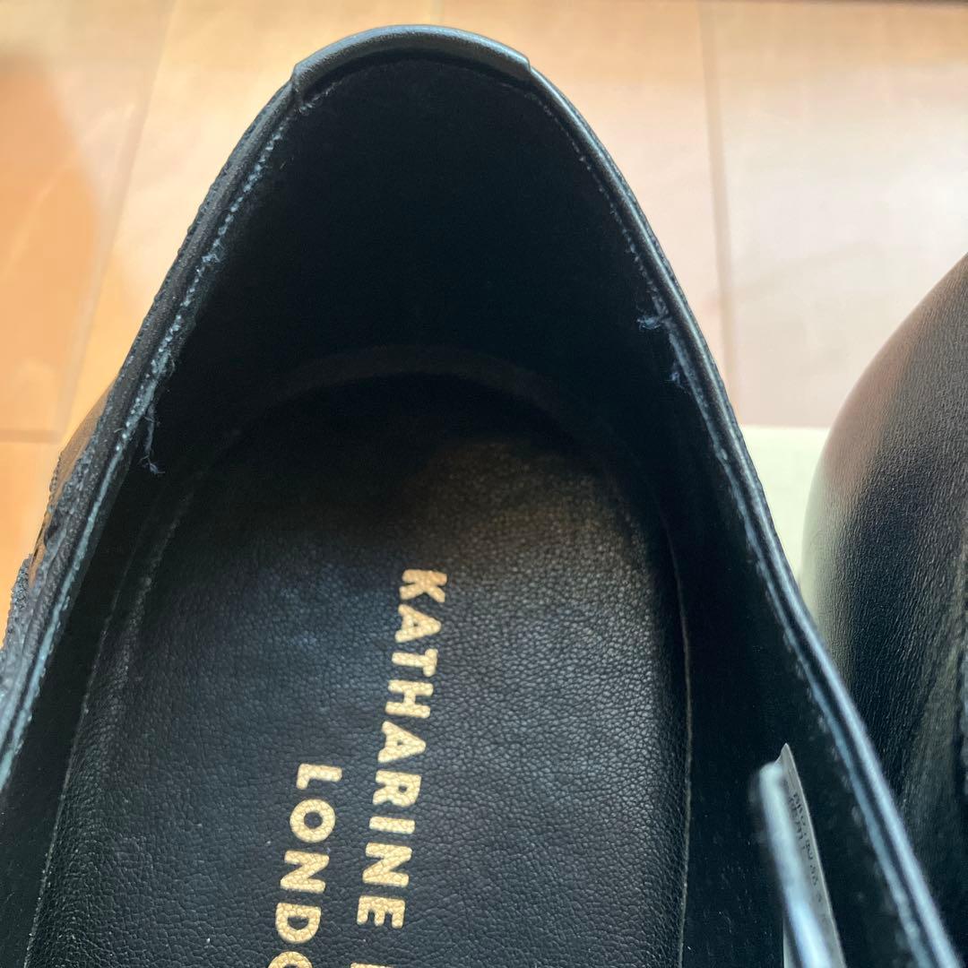 みやっちKATHARINE HAMNETT ブラックレザーシューズ