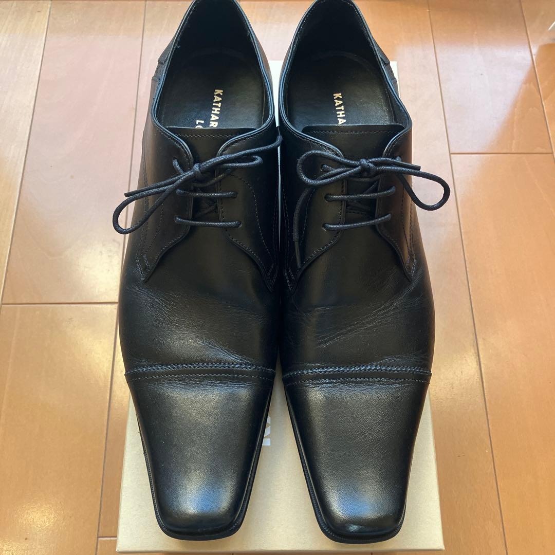 みやっちKATHARINE HAMNETT ブラックレザーシューズ