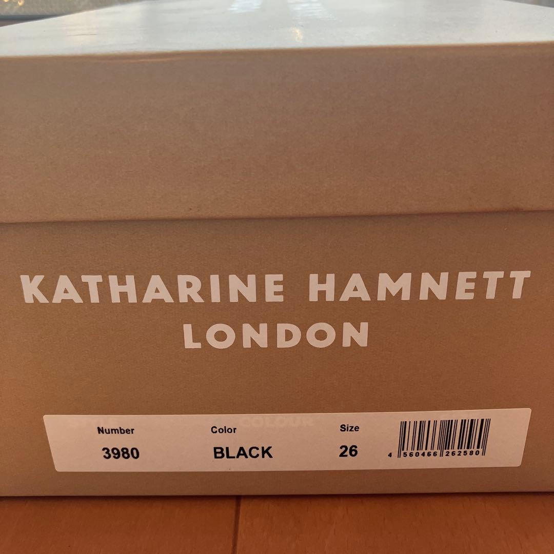 みやっちKATHARINE HAMNETT ブラックレザーシューズ