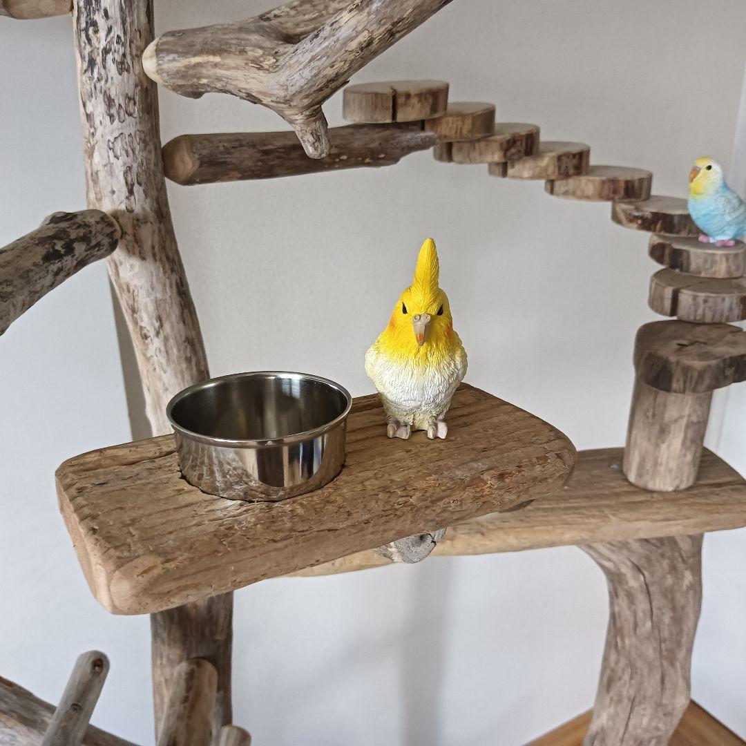 びぐ バードアスレチックジム大型 天然木 自然木 流木 インコ おもちゃ