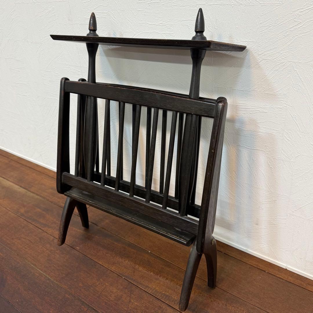 H112K70 マルニ木工 オールドマルニ マガジンラック付きサイドテーブル