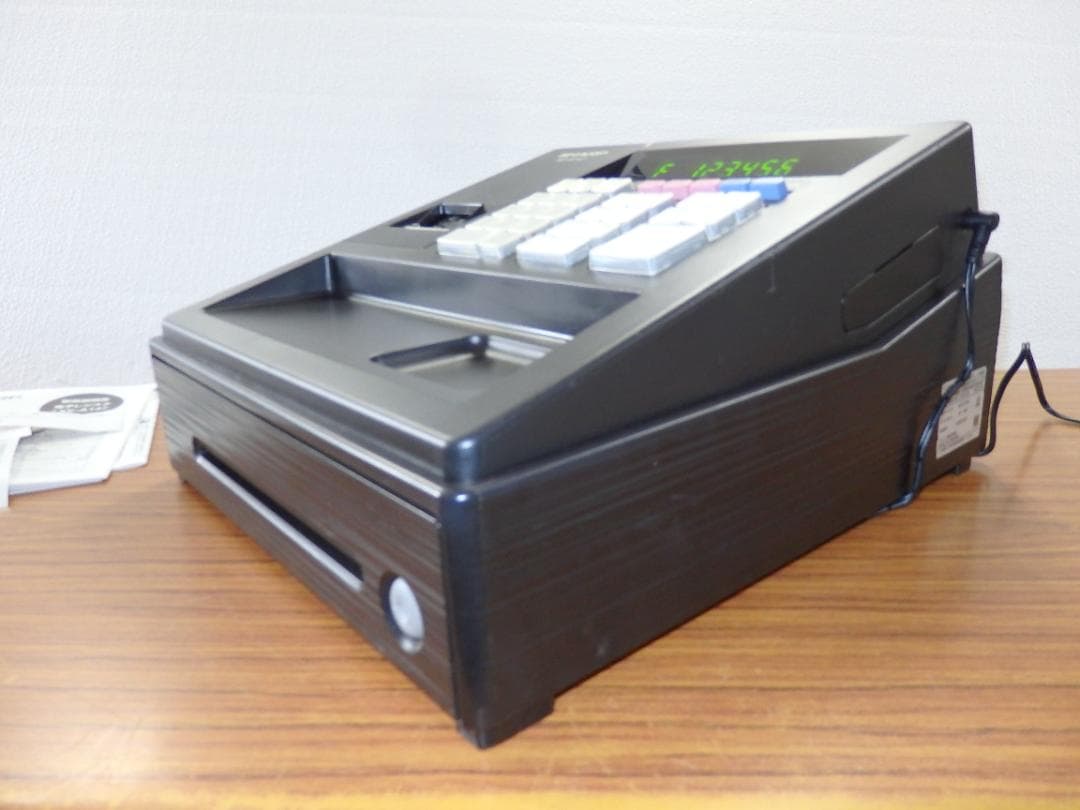 8020 年式大事 22年製 設定無料 XE-A147 レジスター 横型領収証