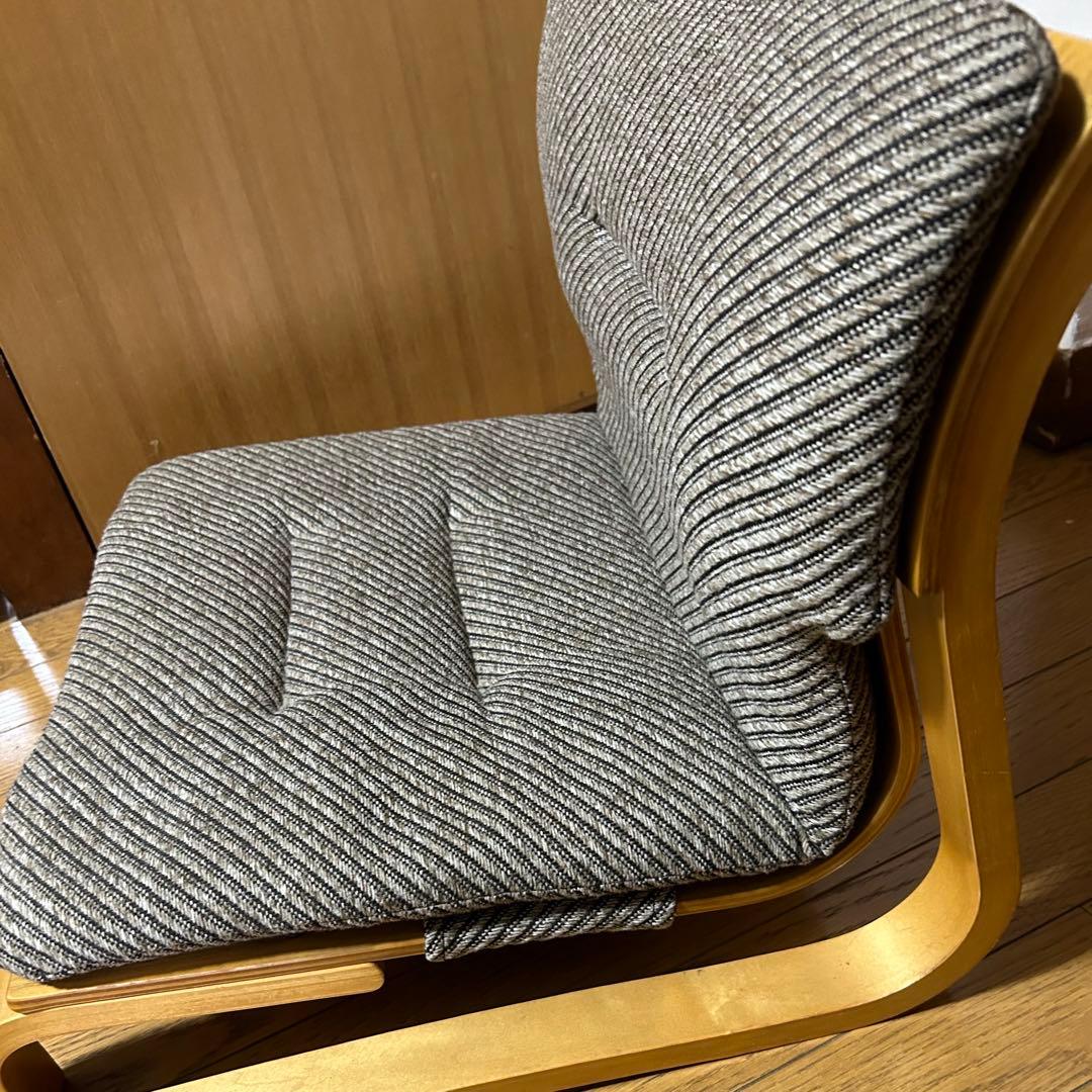 クッション付き座椅子　通販生活　中古品　新日本木工