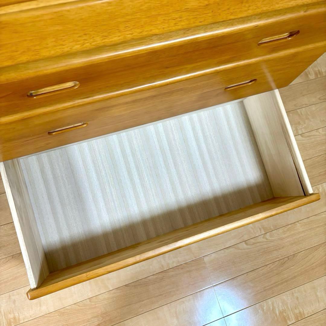 吉川木工 天然木 ライティングビューロー ライティングデスク 机