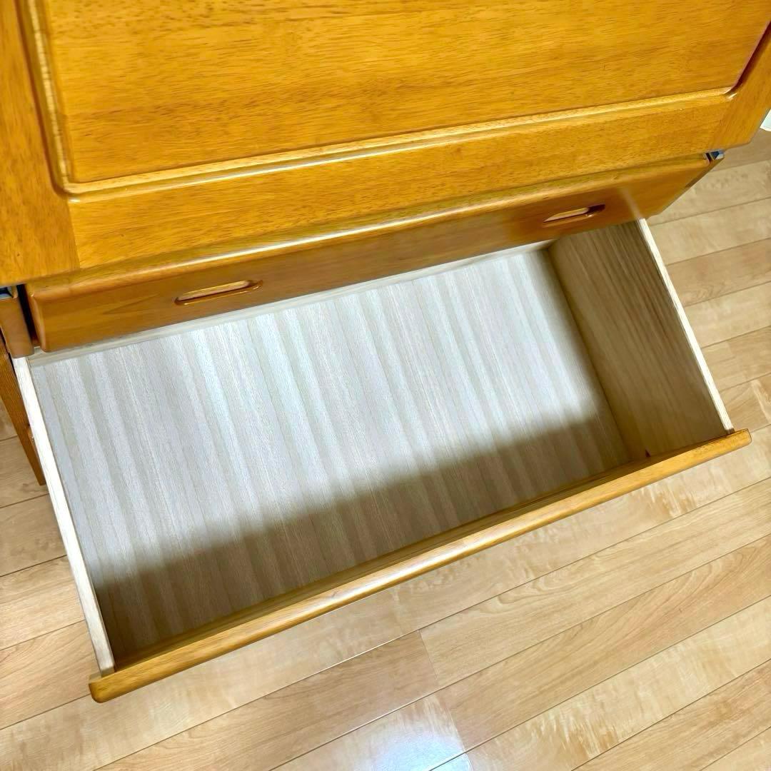 吉川木工 天然木 ライティングビューロー ライティングデスク 机