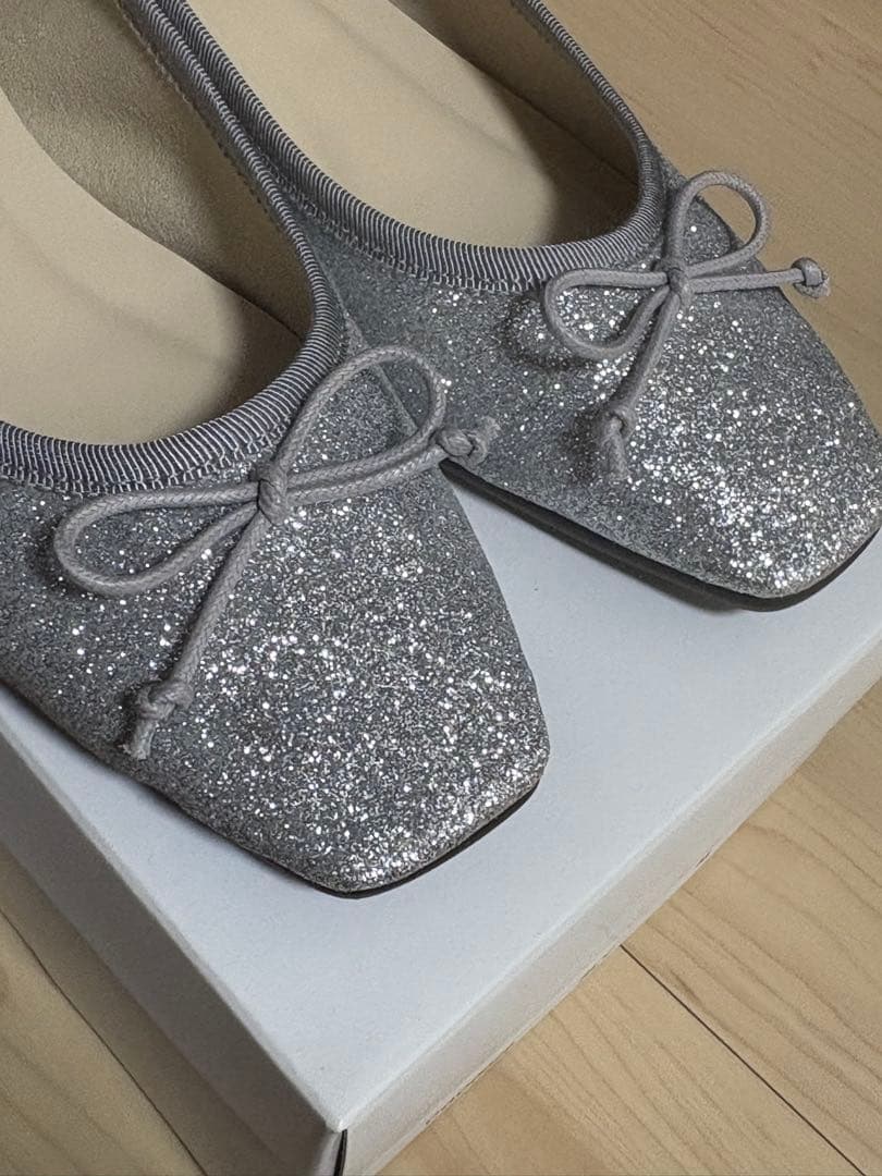 （新品）cohina スクエアトゥバレエシューズ