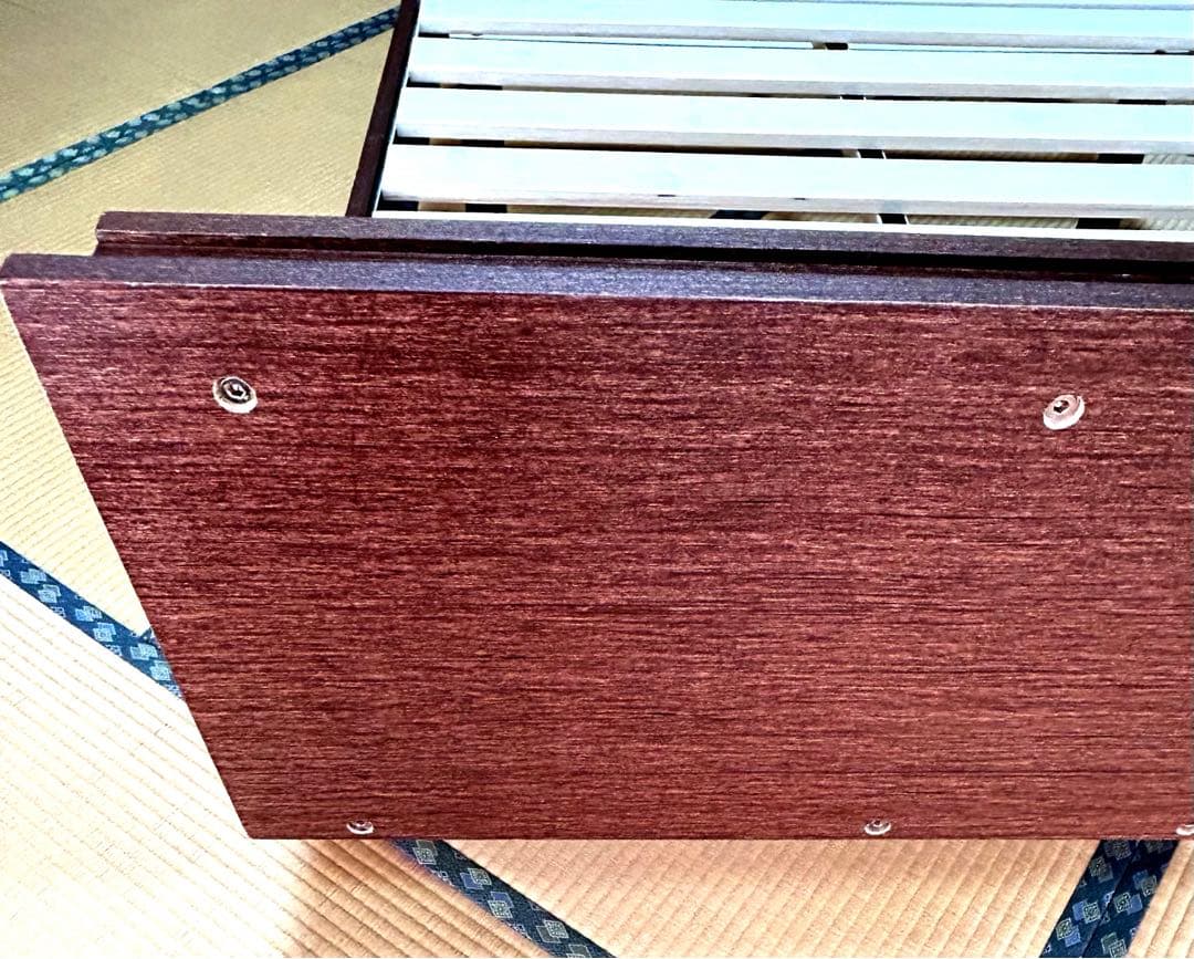 シングルベッドフレーム 棚付き コンセント付 ブラウン TKSB-S