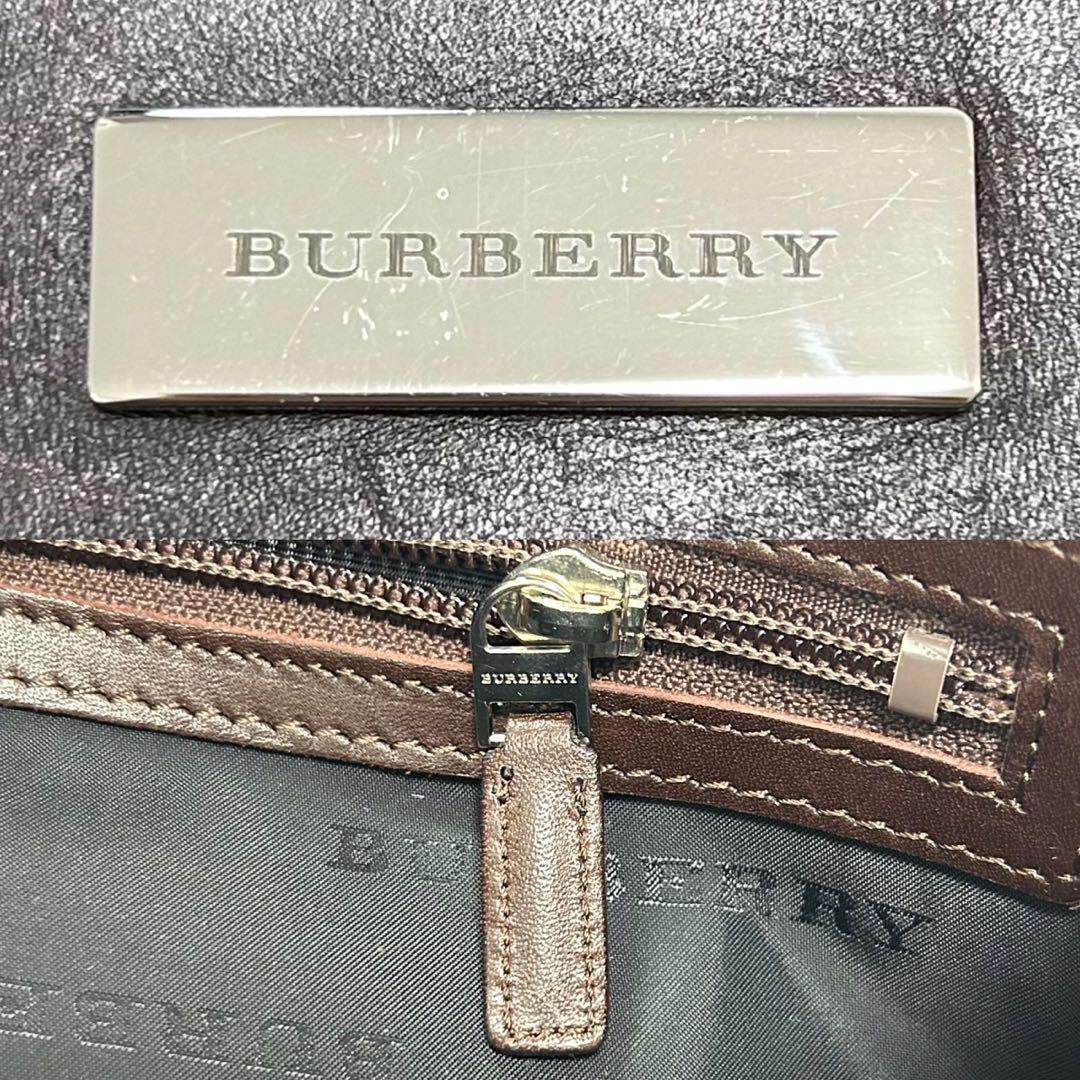 【極美品】バーバリー ショルダーバッグ レザー ノバチェック 肩掛け 斜め掛け