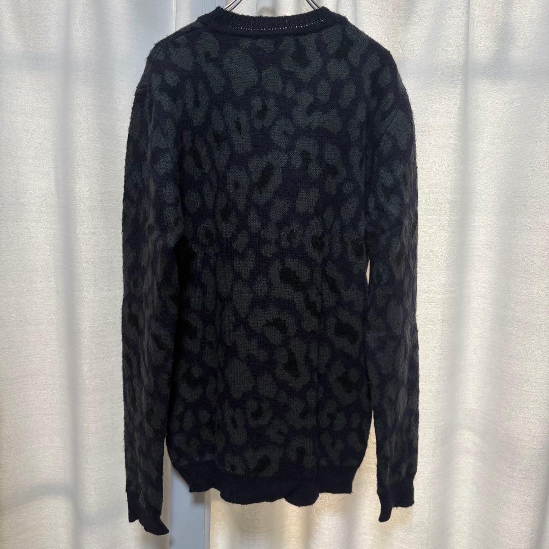 RAF SIMONS Archive レオパード モヘア ニット