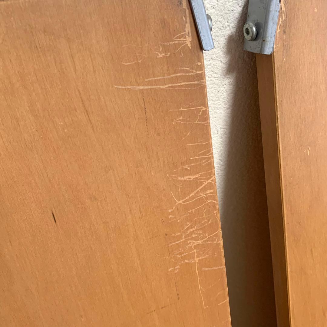 【お値下げ】無印良品 スチールユニットシェルフ5段タモ材棚キャスター付/ミニ帆立