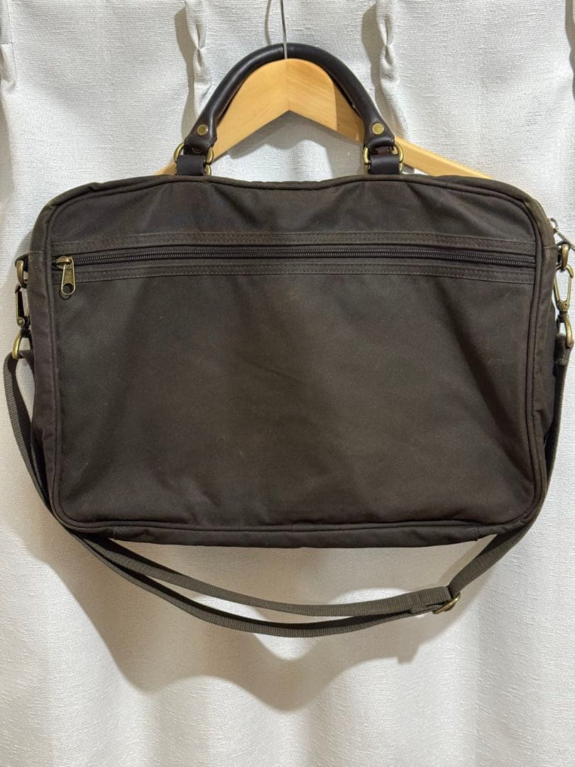 バッグ Barbour Wax Leather Briefcase