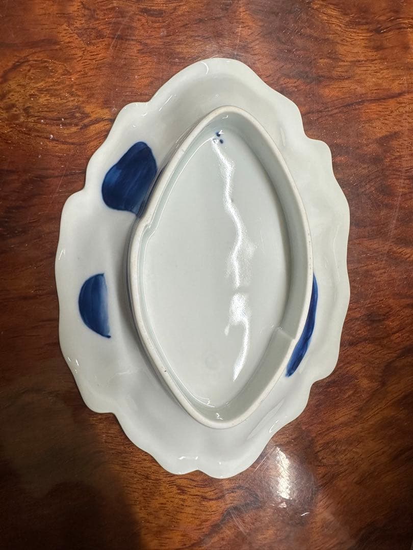 鍋島写　染付鷺絵皿　５枚セット