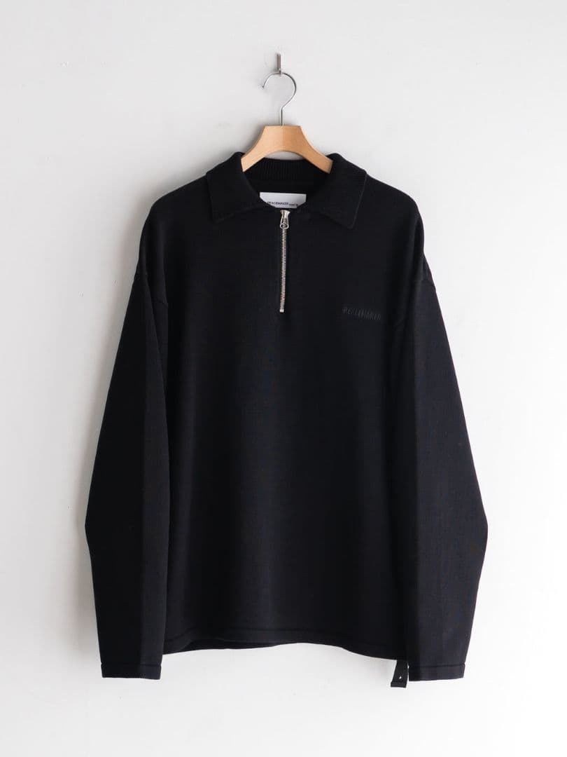 PEACEMAKER OAMC Knit Polo Sサイズ 黒 25AW