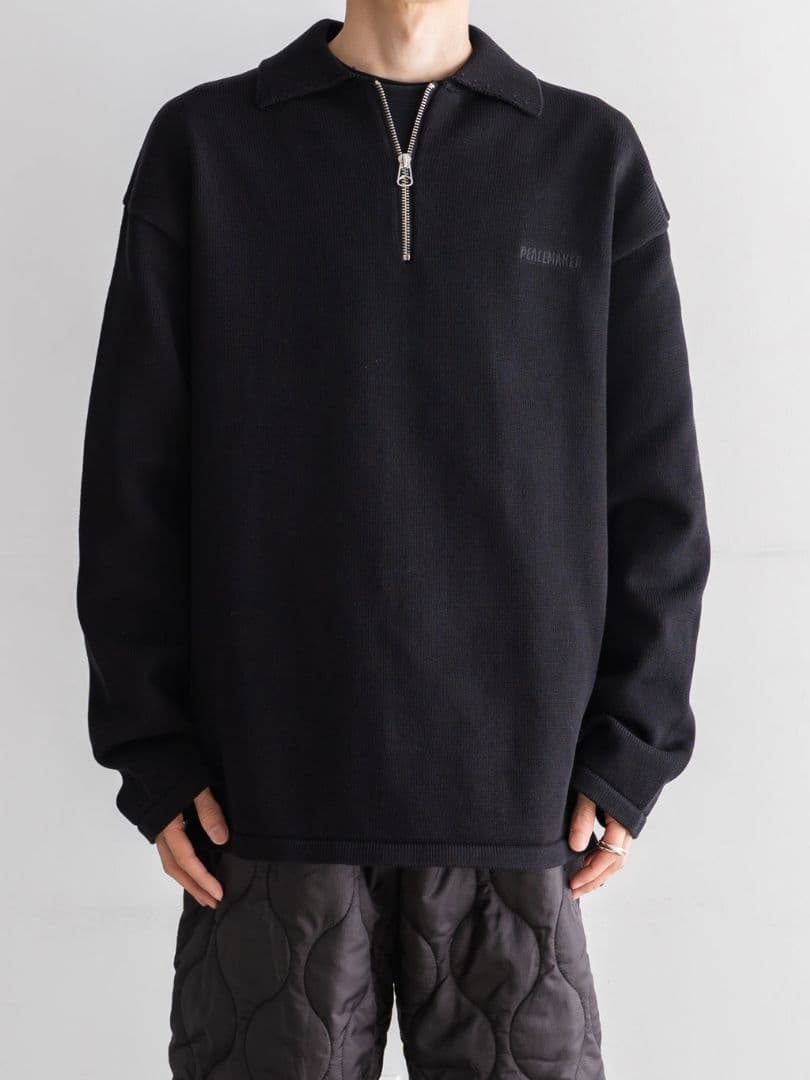 PEACEMAKER OAMC Knit Polo Sサイズ 黒 25AW