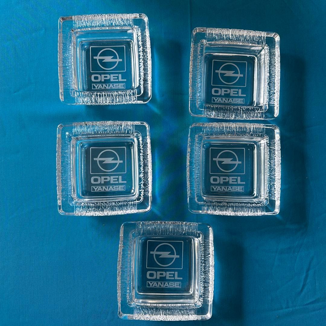 石塚硝子　シャルム灰皿中　OPEL YANASE ガラス灰皿 5個　長期保管品