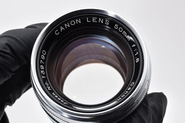★希少美品★キヤノンレンズ L 50mm F1.8 希少初期型 #596