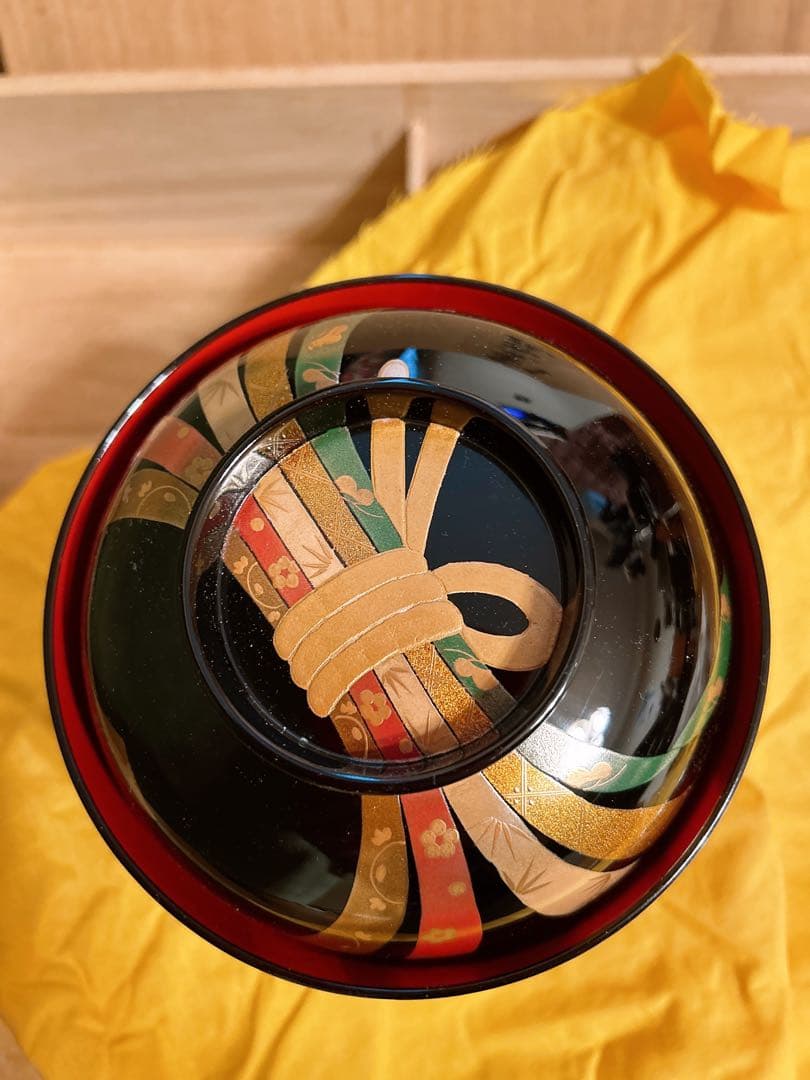 高級輪島塗　熨斗蒔絵　煮物椀五客