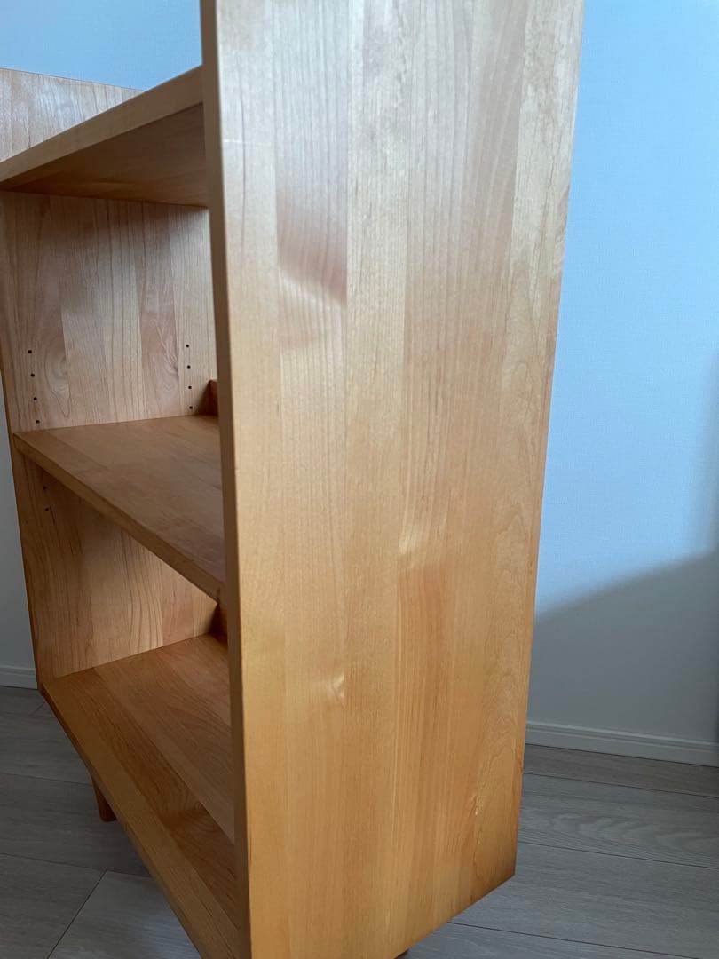 モモナチュラル シェルフ　本棚　食器棚